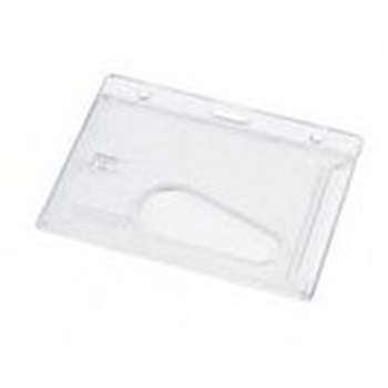 Dupla azonosítókártya tartó varrható PVC műanyag (50db/csomag) átlátszó ONE_SIZE