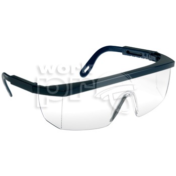 Védőszemüveg Ecolux kék keret látómező állítható szárhossz víztiszta