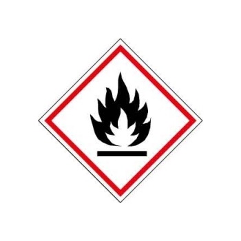 GHS piktogram, Tűzveszélyes, fokozottan tűzveszélyes anyag, 50x50mm