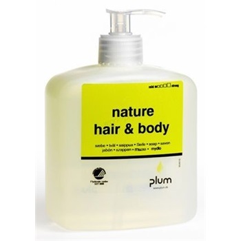 Nordik Nature Hair and Body környezetbarát szín- és illatmentes tusfürdő és sampon, pumpás