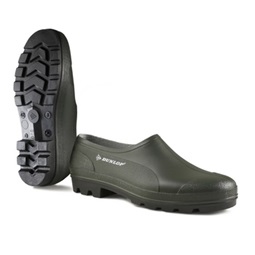 PVC cipő zoknira húzható, víz- és lúgálló, zöld, 36