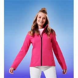 Regatta női cipzáras softshell kabát, 265gr/m2, vízlepergető, 2 oldalzseb, karcs