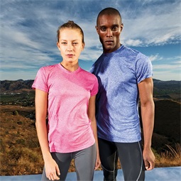 TRIDRI sport póló, 135g, 100% poliészter, rövidujjú, környakas, karcsúsított, lé