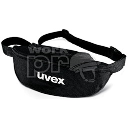 Szemüvegtartó tok Uvex gumipántos szemüvegek részére zipzáras övtartós fekete